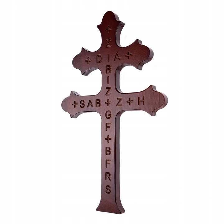 Krzyż chroniący przed zarazą,nieszczęściami i chorobami 42 cm