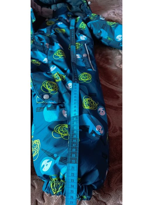 Зимовий дитячий теплий комбінезон з капюшоном розмір 80-86 см 1-2 роки