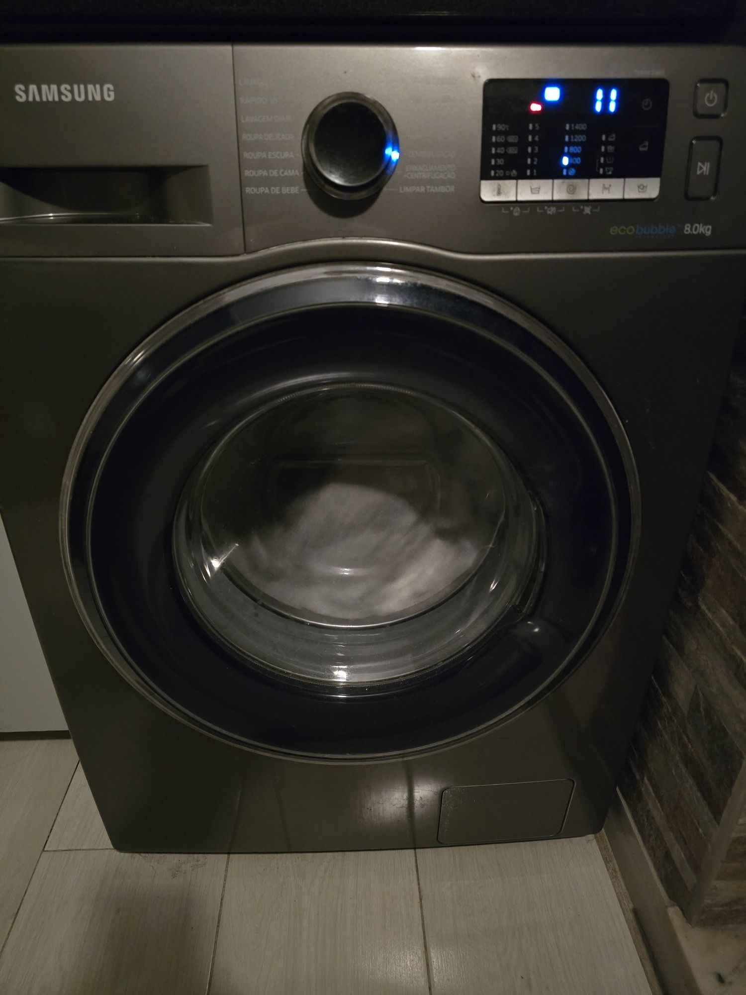 Maquina lavar roupa samsung eco bubble 8.0kg