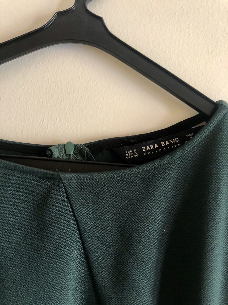 Blusa Zara verde tam. S