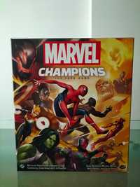 Marvel Champions + expansão + 3 personagens + sleeves + insert