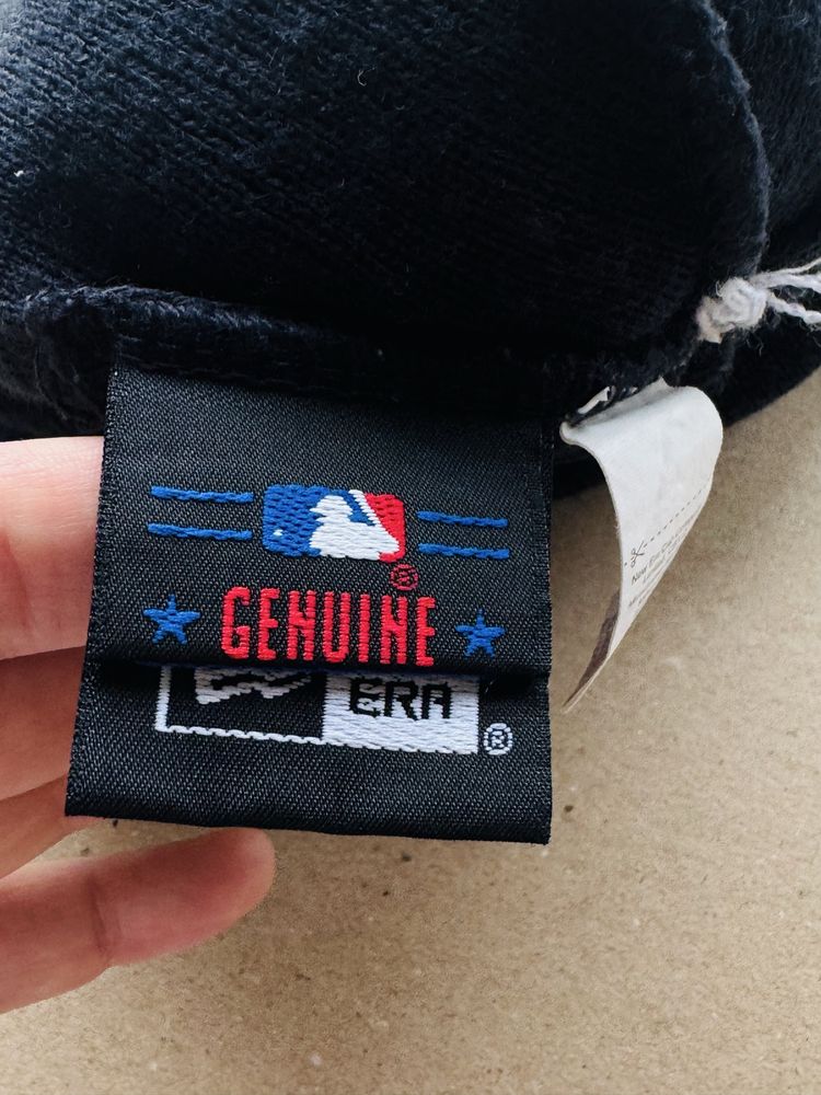 Шапка New york Yankees бейсбол з помпоном темно сіра унісекс