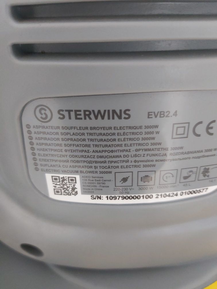 Odkurzacz elektryczny z dmuchawą do liści Sterwins 3000W