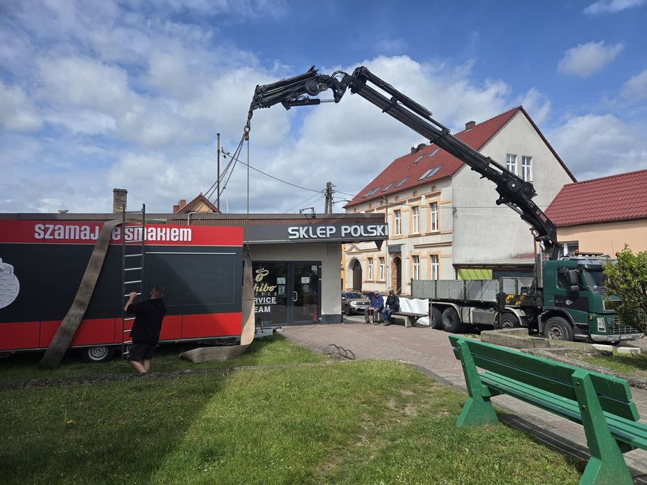 Usługi dźwigowe 55T Hds 12ton  podnośnik koszowy   hds walec kontenery