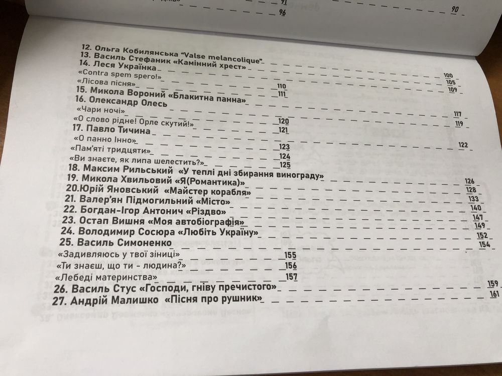 Конспект з української літератури