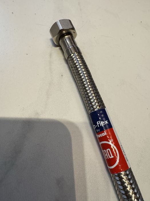 Wężyk do baterii M8 80 cm 3/8 cala nierdzewny