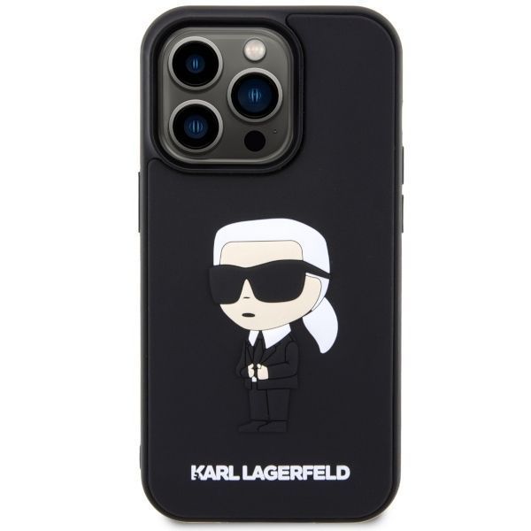 Karl Lagerfeld Etui iPhone 14 Pro Max 6.7" Czarny 3D Rubber Ikonik