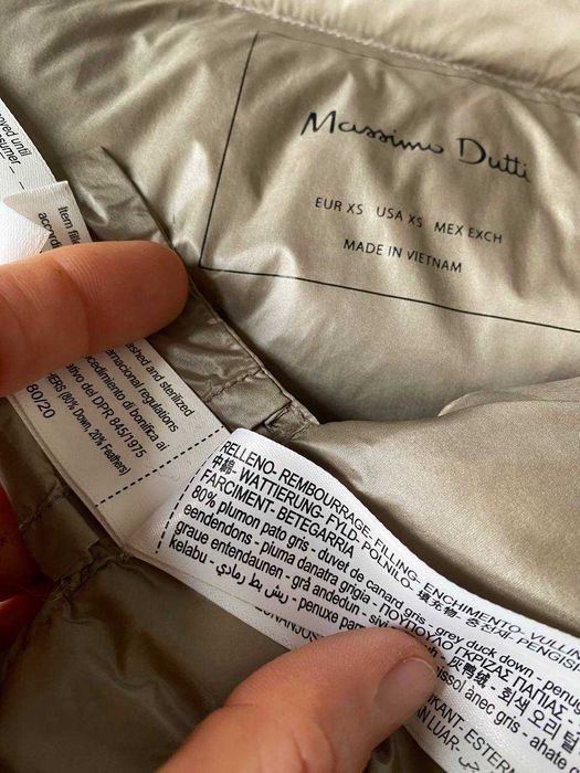 пуховик Massimo Dutti розм XS зі свіжих колекцій