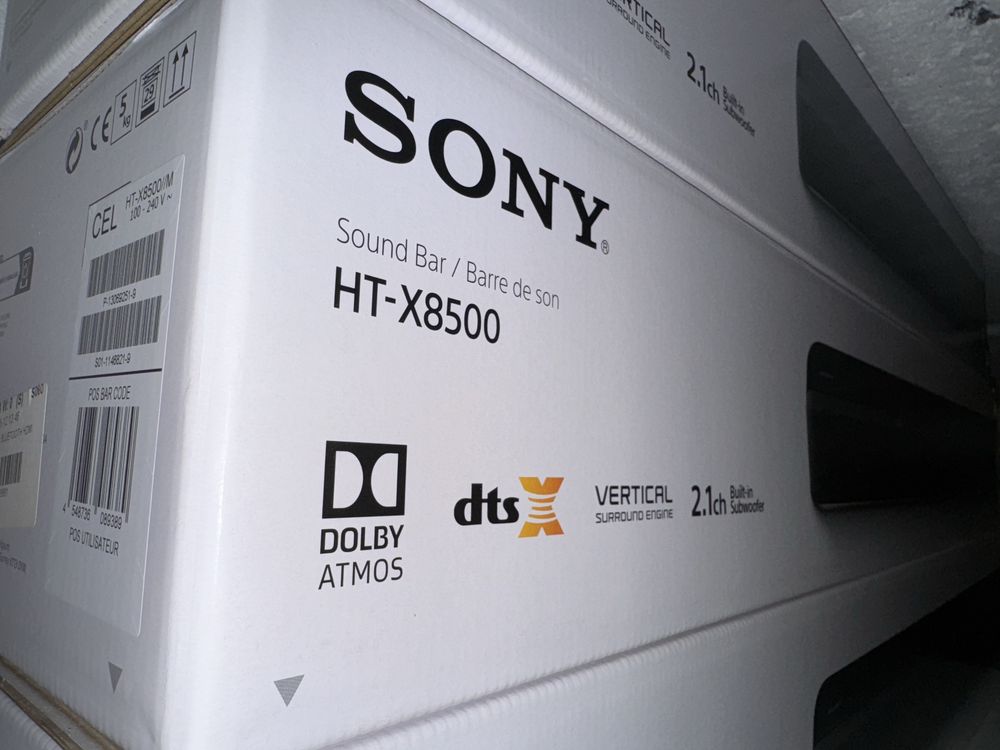 Soundbar SONY HT-X8500 ze zintegrowanym subwooferem • Dolby Atmos •