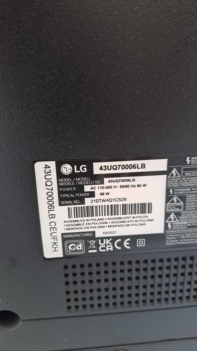 TV LG 43″ 4K UHD [Ótimo Estado]