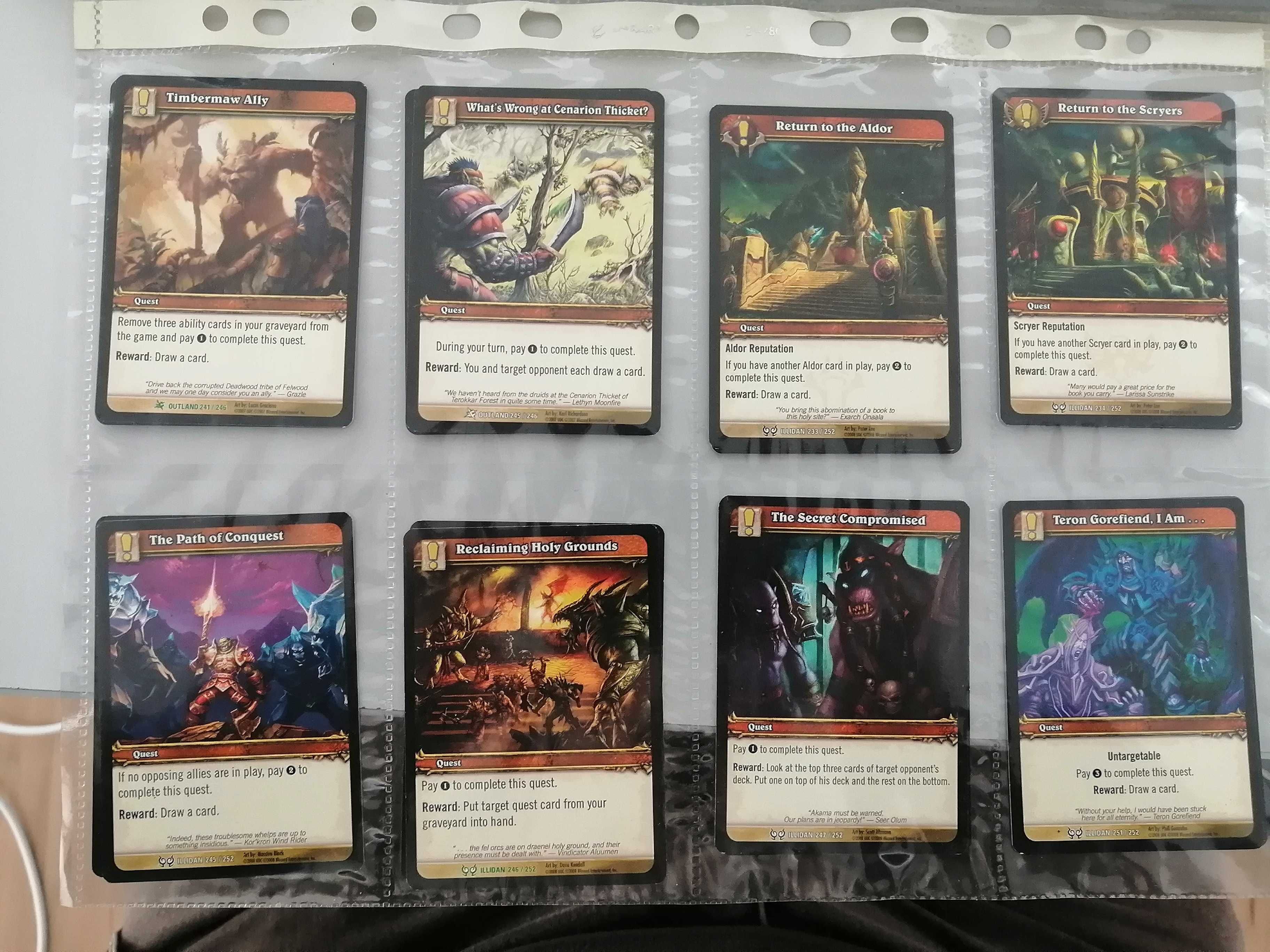 Cartas World Of Warcraft TCG