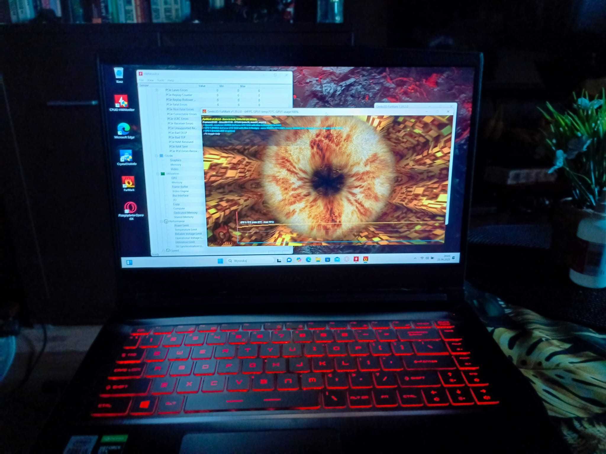MSI i5 12x2.5GHz 16GB GTX1650 SSD-NVMe 512GB + zasilacz