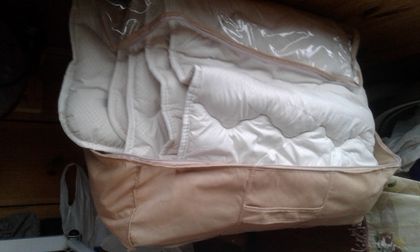 Одеяло шерстяное зимнее стеганое 140x205см