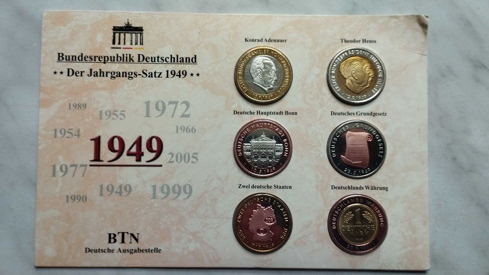 Monety kolekcjonerskie BTN – Niemiecki Urząd Wydający