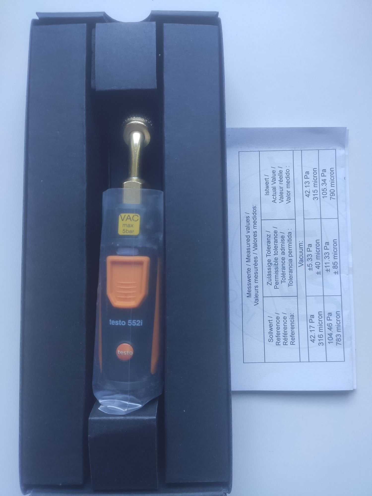 Wakuometr Testo 552i
