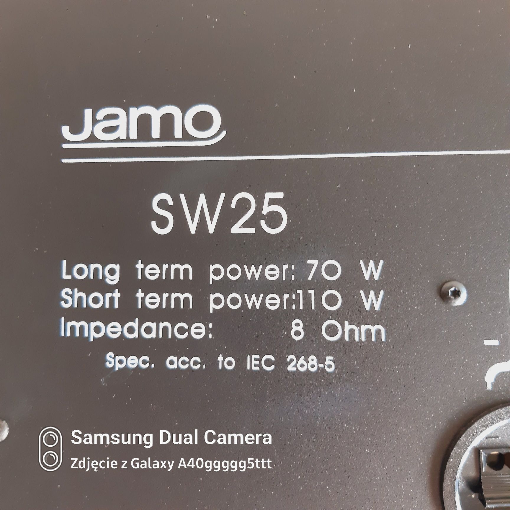 Subwofer JAMO  S 25