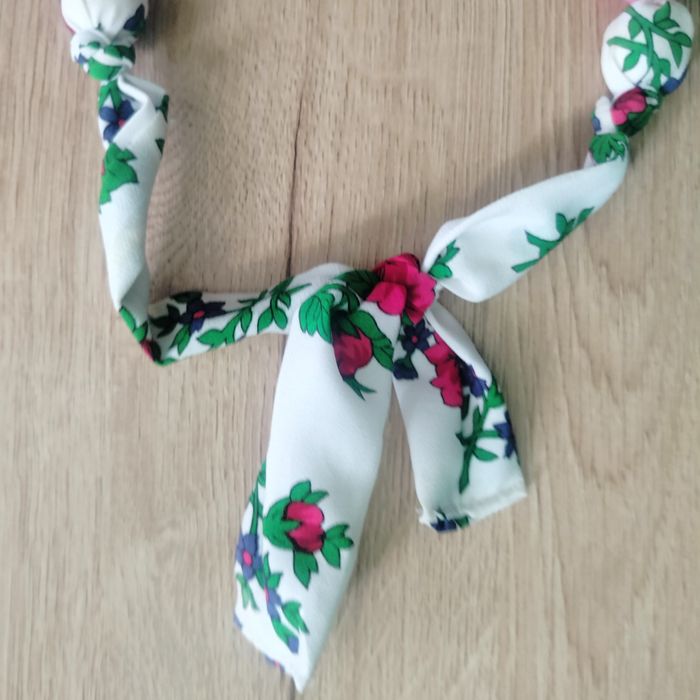 Korale dziewczęce dziecięce naszyjnik góralskie drewno wzór