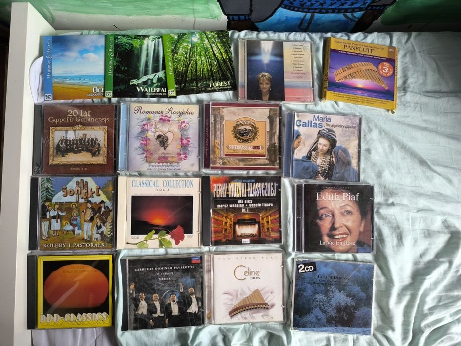 Płyty CD muzyka klasyczna panflute Edith Piaf Celine Dion i inne