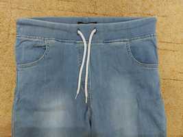 Okazja Nowe wygodne spodnie jeansy na gumce ,pas 40x2