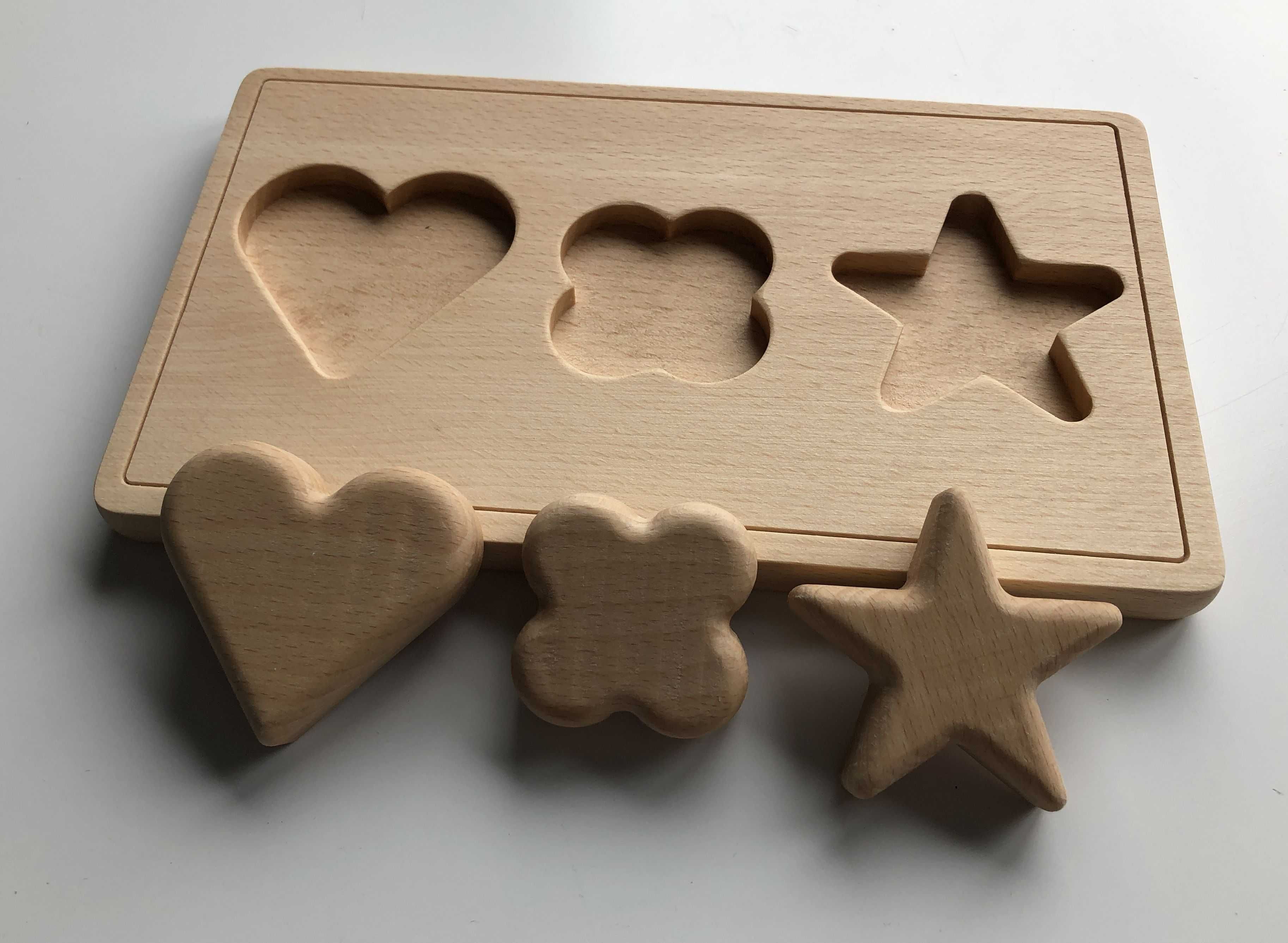 Drewniana zabawka Montessori - układanka 2