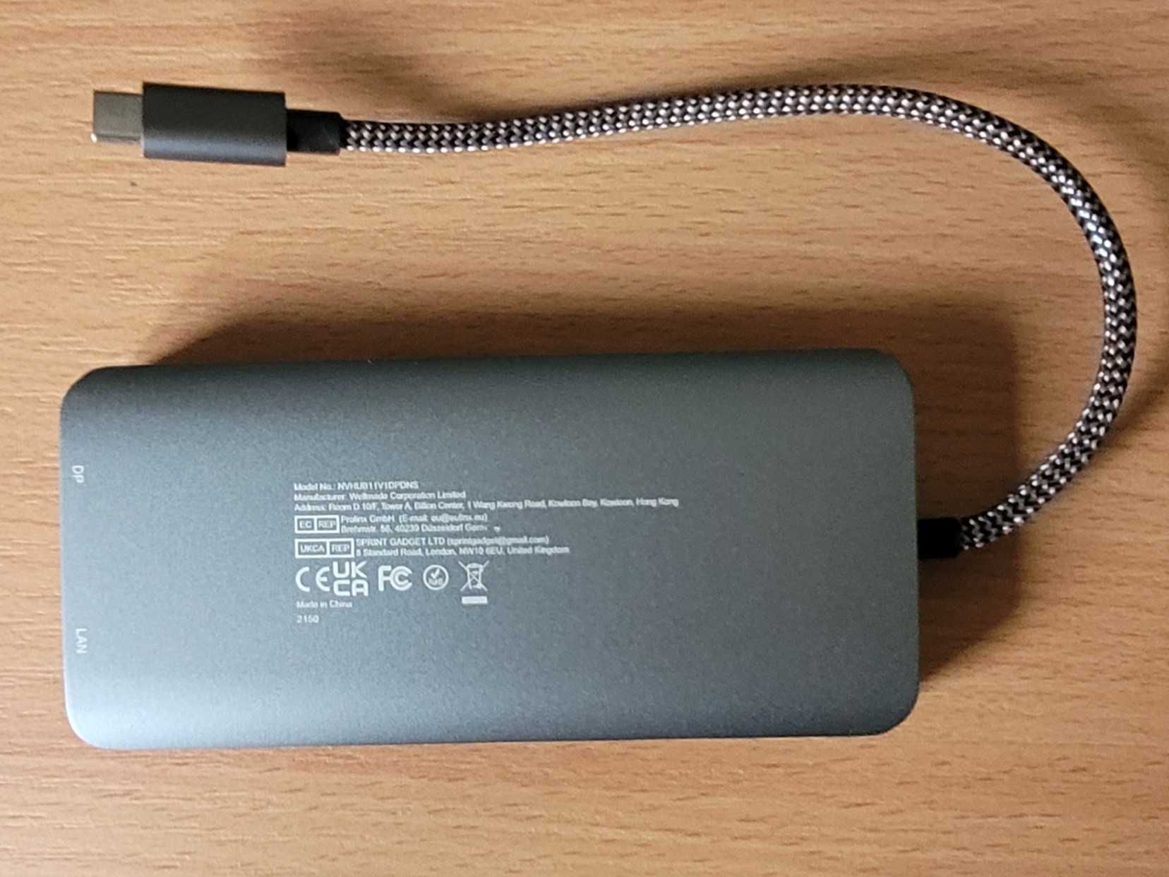 NOVOO 11w1 –Stacja dokująca USB-C z obsługą potrójnego wyświetlacza 4K