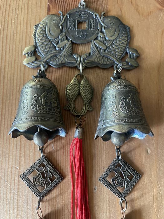 Chińskie dzwonki wietrzne orientalne z mosiądzu