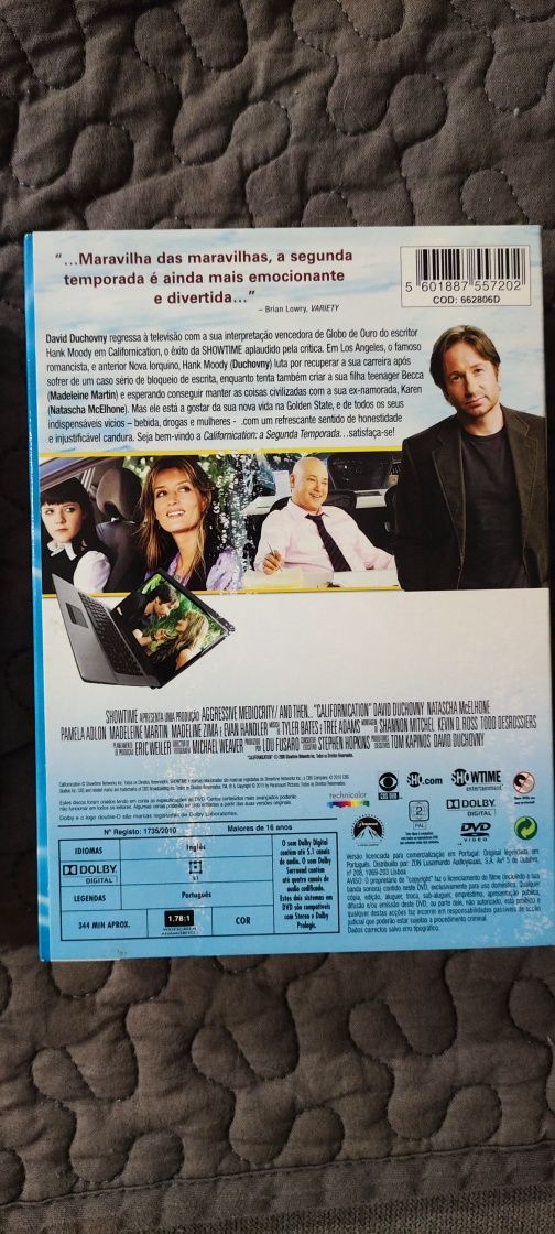 Série dvd californication 1, 2, 3