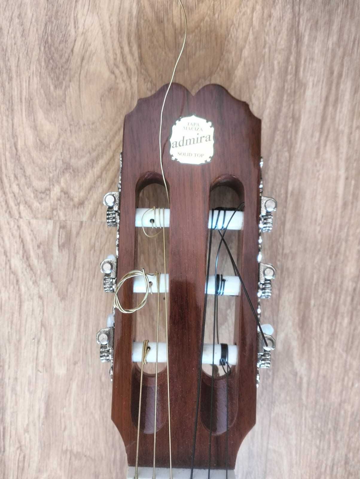 guitarra classica Admira mod Monica Solid top violão espanhol