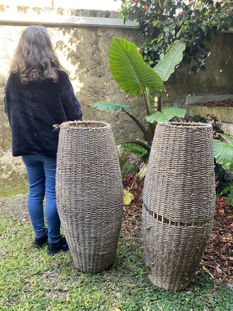 Floreiras Artesanais em Corda – Decoração Rústica/Boho