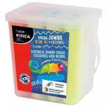 ZESTAW Jumbo kolorowa + neonowa (12 sztuk) i kreda tablicowa 50 szt