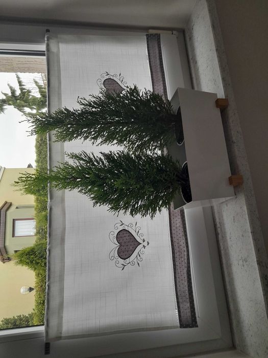 firanki do kuchni z karniszami