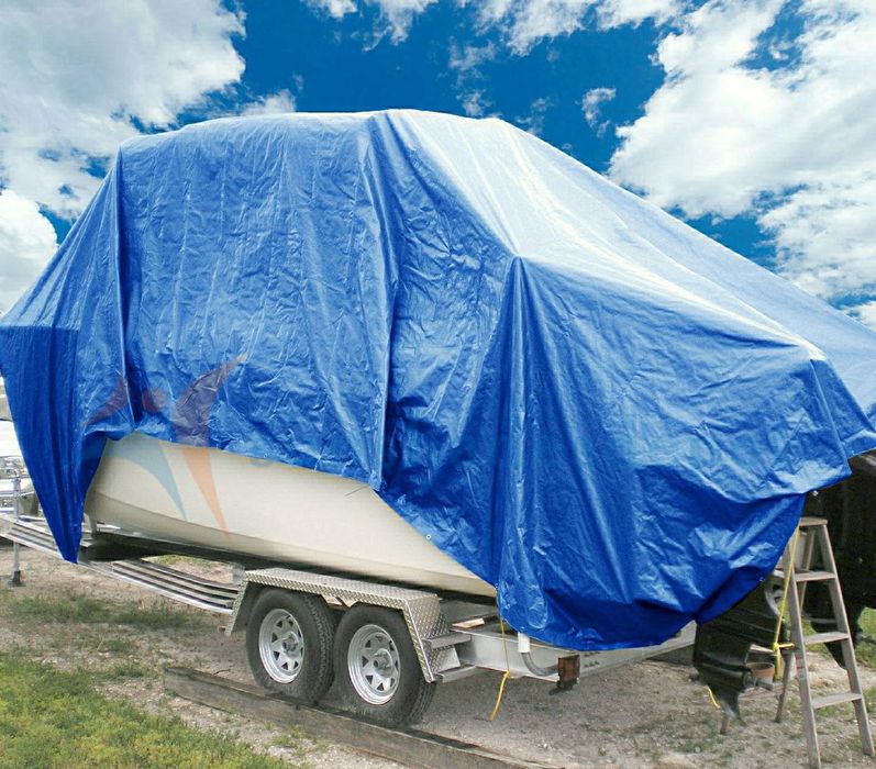 Брезент для укриття машини сірого кольору