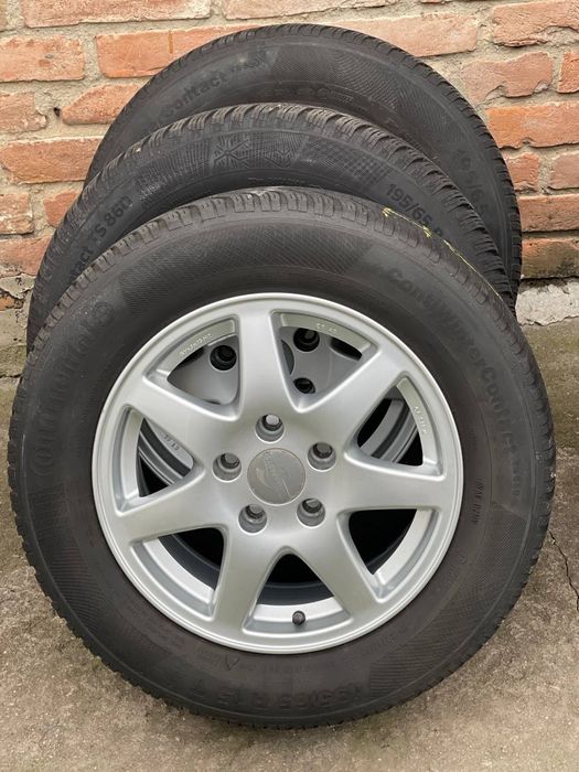 Шини 195 65 15 Диски R15 Колеса 5x112 Skoda VW Seat Audi et45 Зима VAG