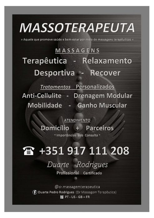 Massoterapeuta  profissional certificado