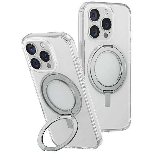 Etui UNIQ Swivix 360 Rotating Kickstand na iPhone 16 Pro - przezroczys