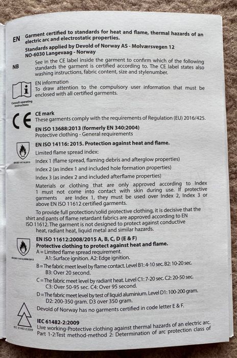 DEVOLD SAFE ZIP NECK L koszulka offshore ognioodporna bielizna BHP