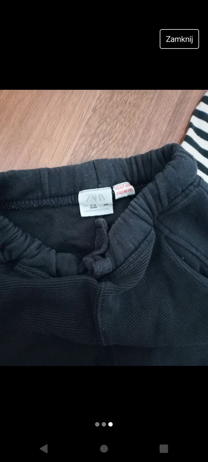 Spodnie dresowe chłopiece Zara 98