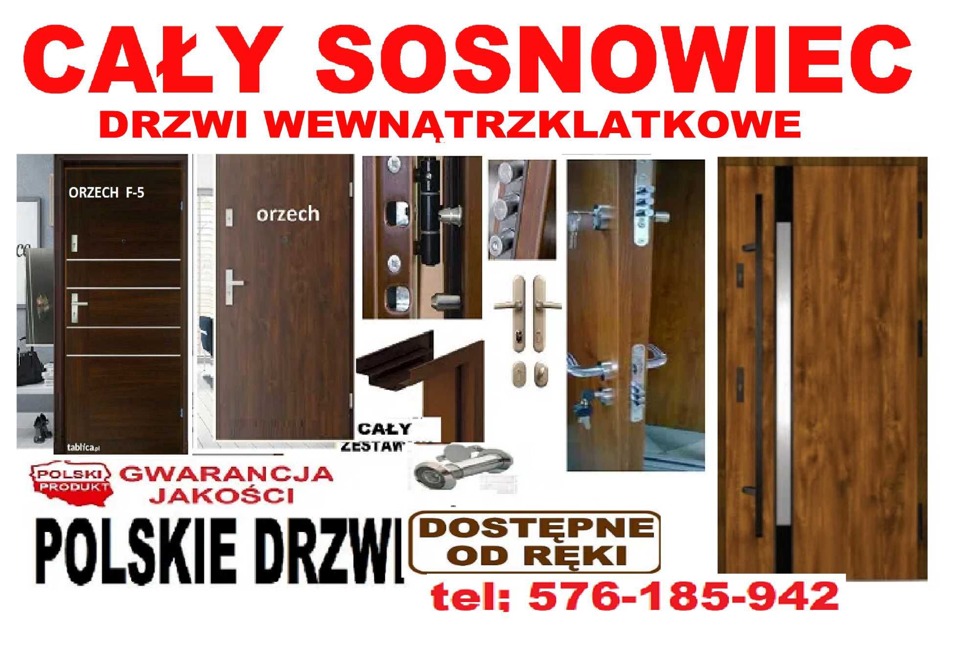 Drzwi z montażem w zestawie ZEWNĘTRZNE wejściowe akustyczne