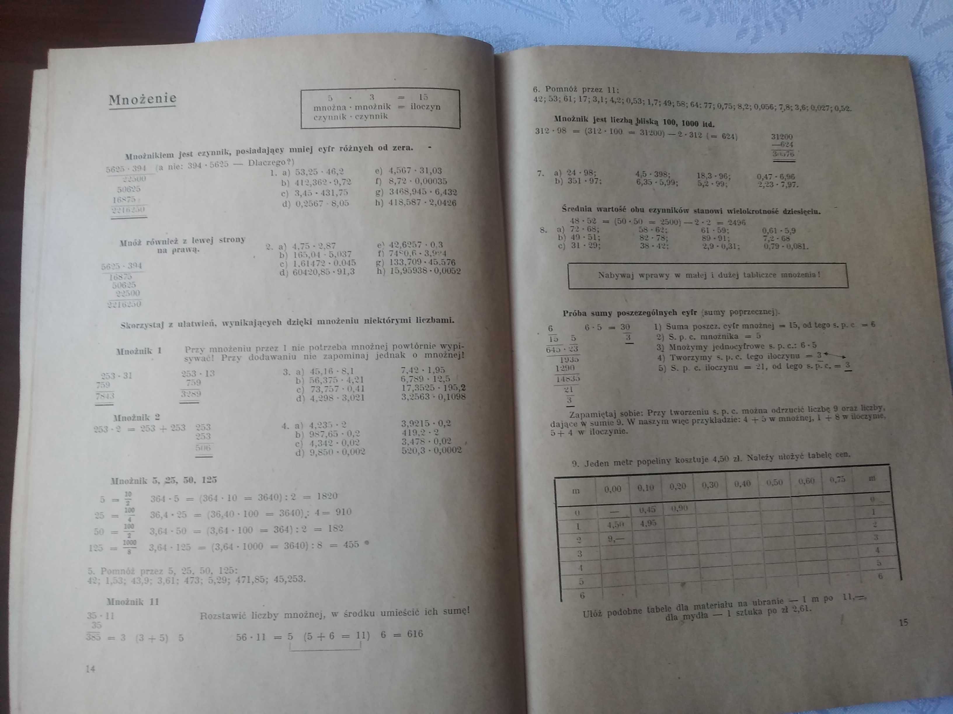 Kalkulacja kupiecka zbiór zadań dla szkół kupieckich 1943