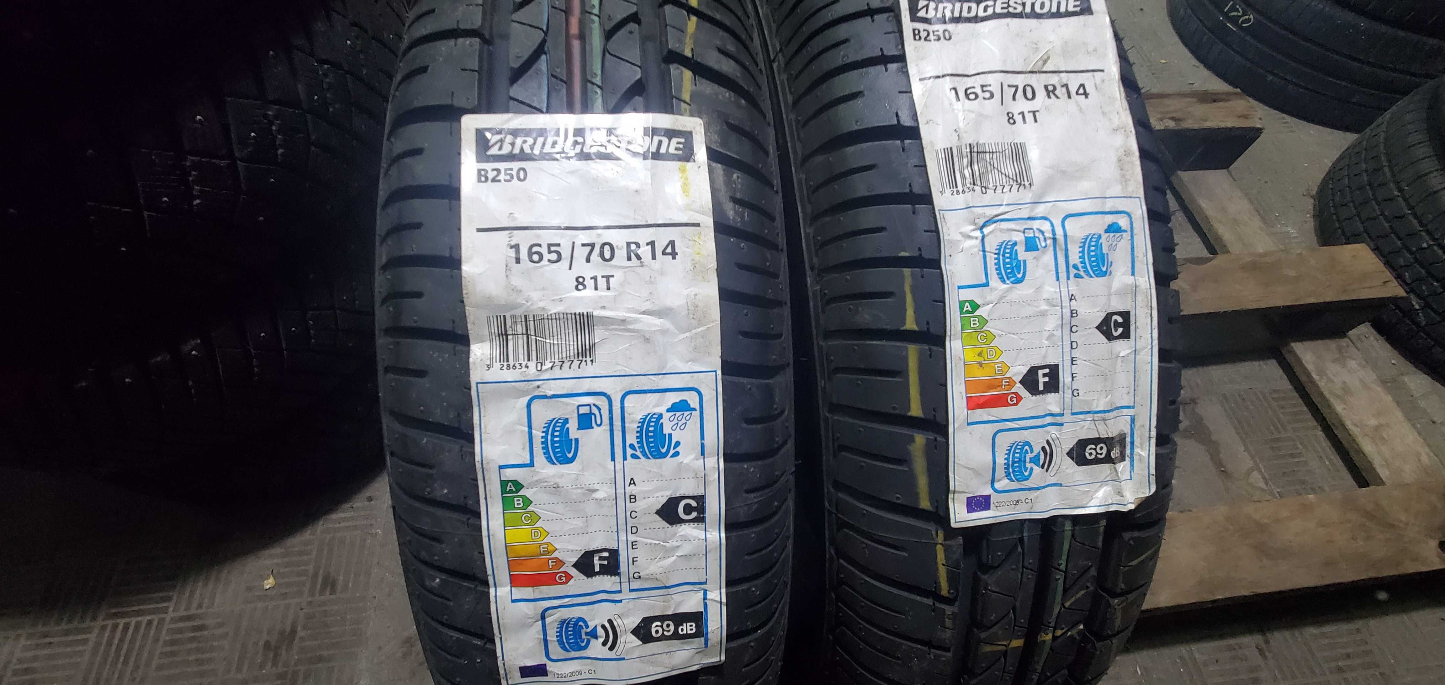 Нові літні шини 165 70 R14 Bridgestone B250 Італія 2017 рік 2 шт