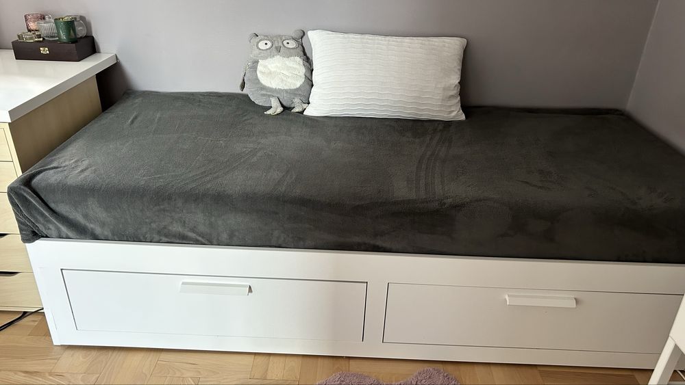 Ikea Brimnes łóżko rozkładane leżanka