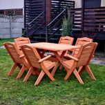 Meble ogrodowe drewniane, składane meble tarasowe, komplet mebli