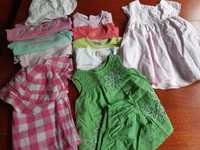 Komplet ubrań letnich dla dziewczynki, r. 62-68 cm