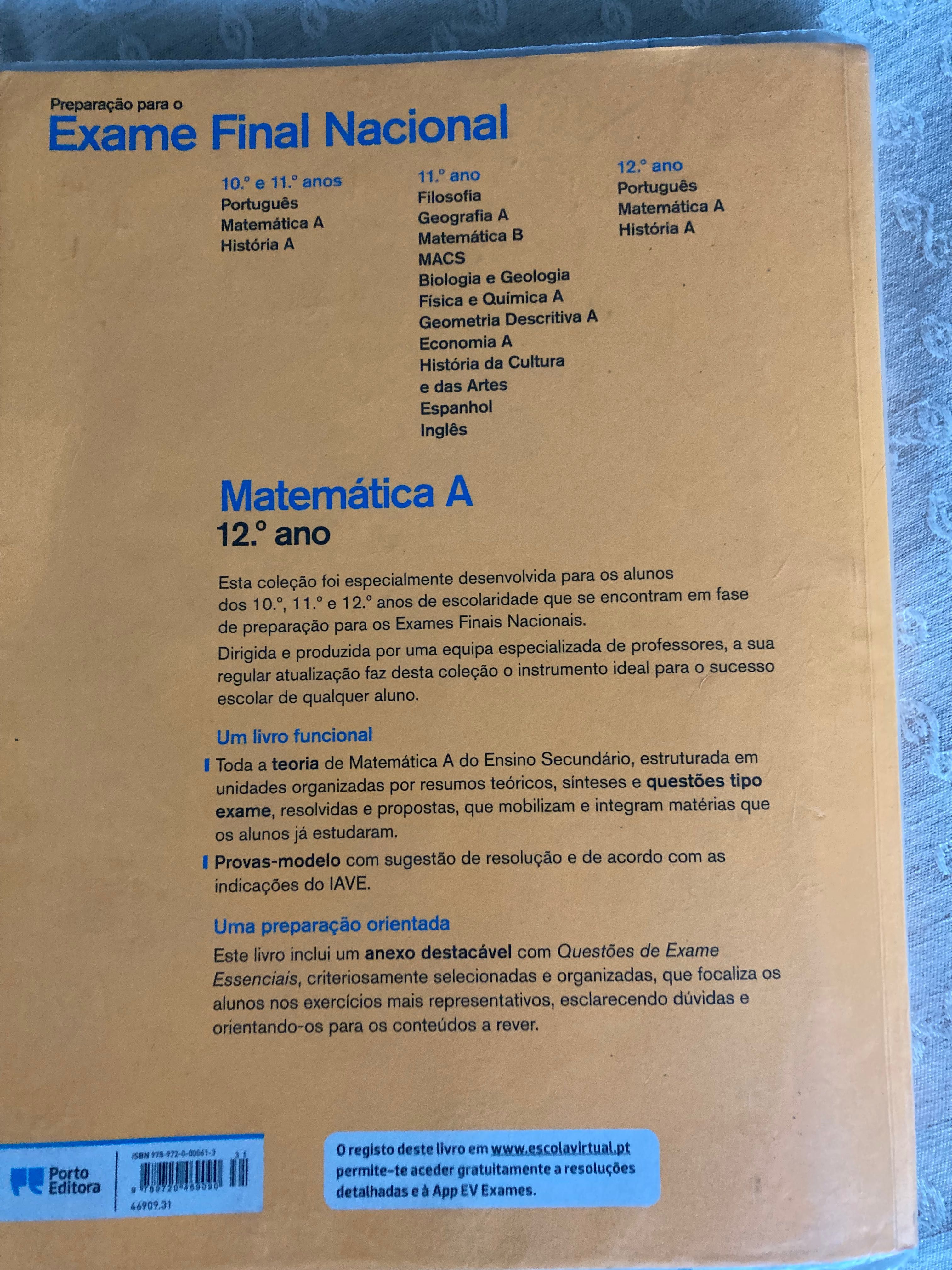 Livro de Exame Matemática A