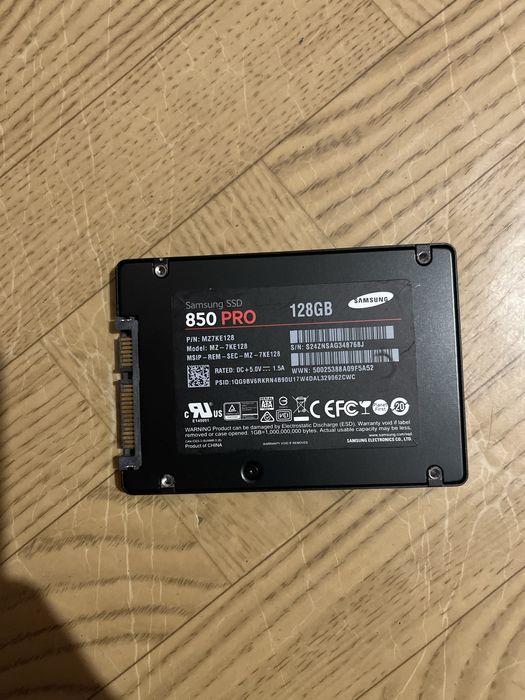 SSD диск Samsung 850 Pro series 128GB 2.5" SATAIII MLC