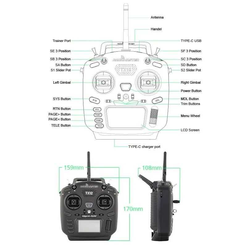 ТОП пульт для FPV RadioMaster TX12 MKII  ELRS M2 ФПВ