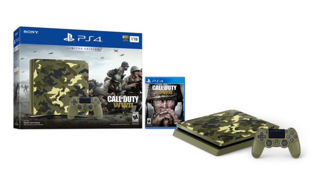 PlayStation 4 Camuflada 1TB Slim + Call Of Duty WWII