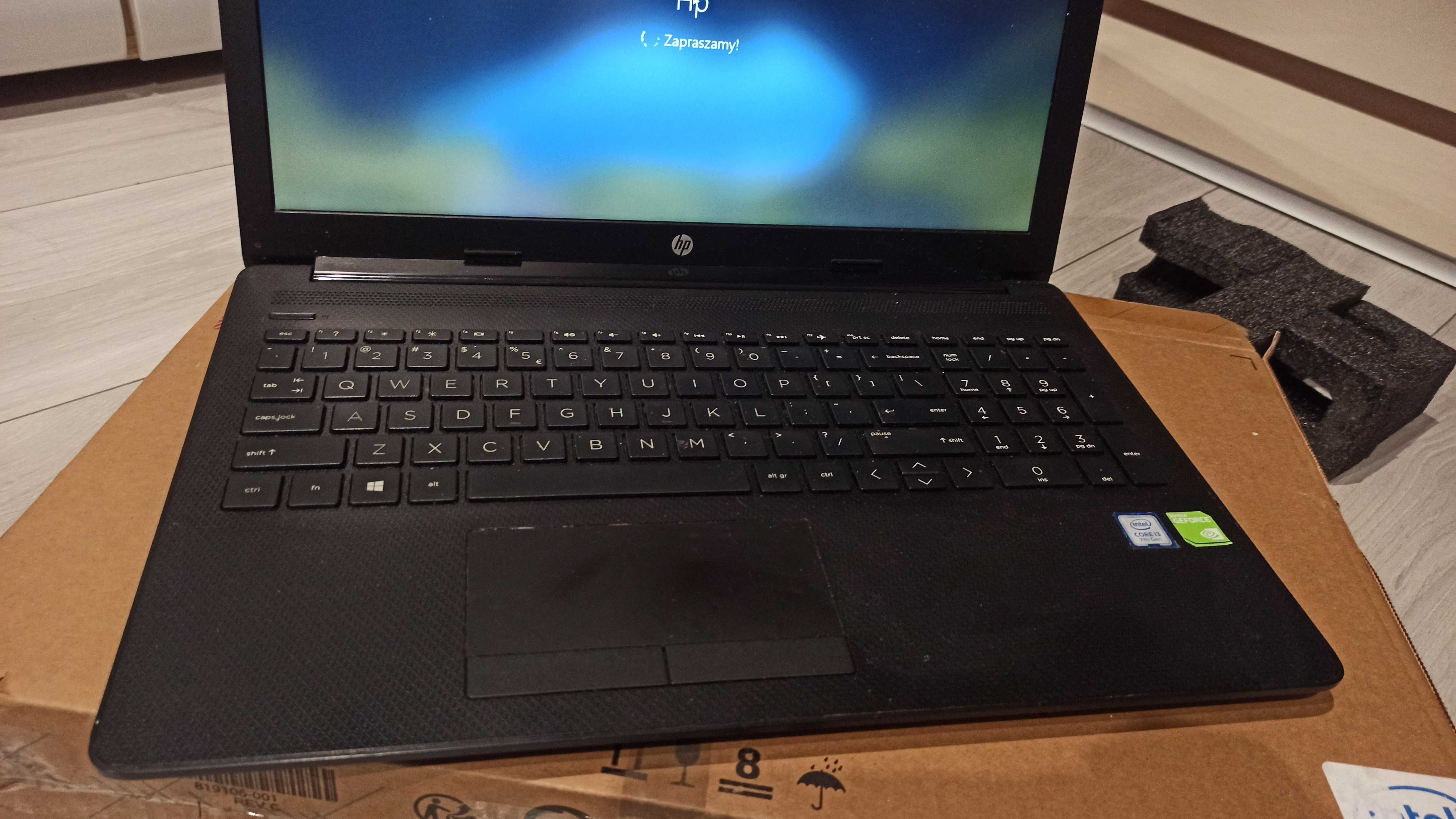 HP intel i3 7gen SSD nvme 256gb laptop 15,6 cali 12gb ram