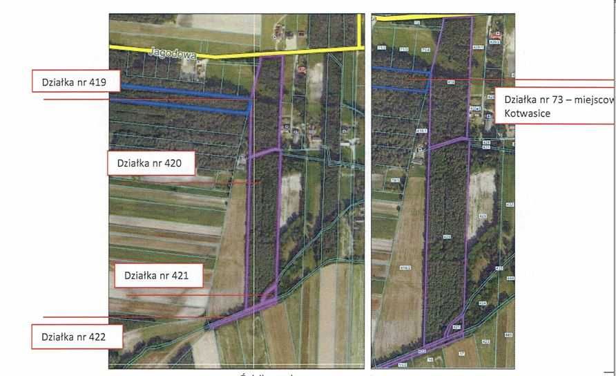 Działka rolno-leśna  Kotwasice i Żdżenice 8,62 ha gmina Malanów, Wlkp.