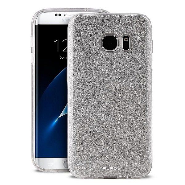 Puro Glitter Shine Brokatowe Etui Samsung G955 S8+ Srebrny/Silver